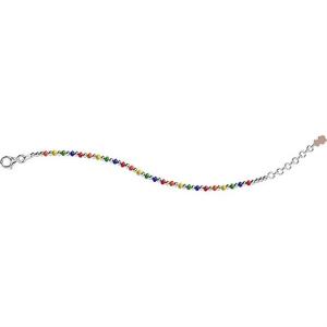 Bracciale Nanan da bambina con sfere multicolor Rainbow NAN0303 - gallery