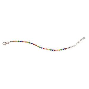 Bracciale Nanan da bambina con sfere multicolor Rainbow NAN0304 - gallery