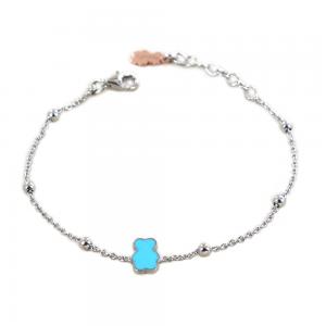 Bracciale Nanan da bambino con orsetto azzurro NAN0228