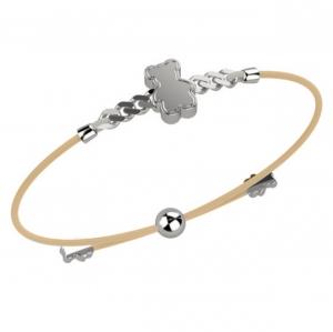 Bracciale Nanan da bambino con orsetto crema NAN0125