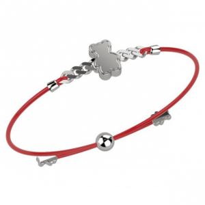 Bracciale Nanan da bambino con orsetto rosso NAN0124