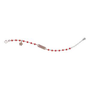 Bracciale Nanan da bambino con targhetta in argento personalizzabile unisex NAN0296 - gallery