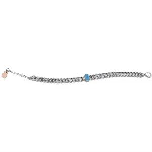 Bracciale Nanan da bambino in argento catena con orsetto azzurro NAN0348