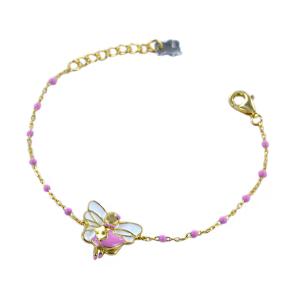 Bracciale Nanan in argento dorato con fatina NAN0540