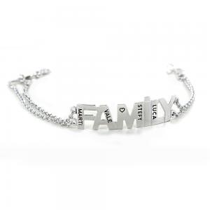 Bracciale personalizzabile con scritta FAMILY