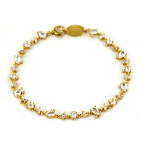Bracciale Rebecca in argento Giallo con zirconi bianchi SDIBOB91
