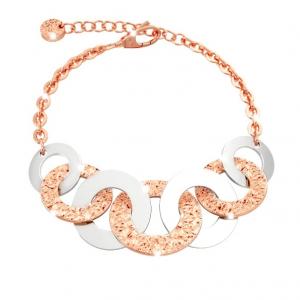 Bracciale Rebecca in maglia con cerchi collezione R-Zero - gallery