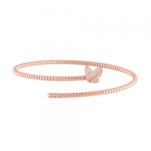 Bracciale Semirigido con farfalla Salvini in oro rosa e diamante MINIMAL POP 20084341