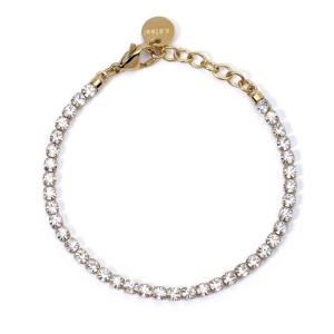 Bracciale Tennis 2Jewels in acciaio dorato con zirconi bianchi 232398 - gallery