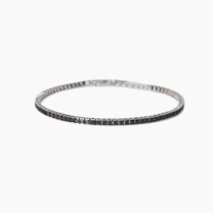 Bracciale tennis da uomo zirconi neri 534015