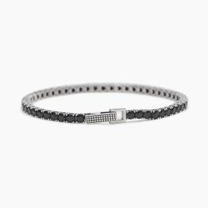Bracciale tennis da uomo zirconi neri TENNIS CLUB 533580-M - gallery