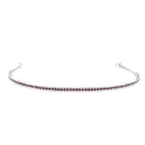 Bracciale Tennis di Rubini in oro bianco