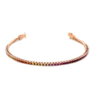 Bracciale Tennis di Zaffiri Rainbow - gallery