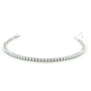 Bracciale tennis in argento e zirconi bianchi 16 cm - 3.00 mm - gallery