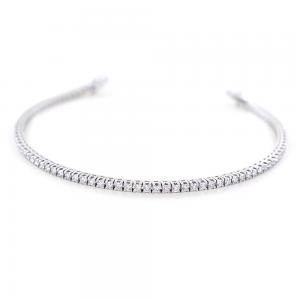 Bracciale tennis in oro con diamanti ct 2.25 G IF - gallery