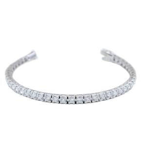 Bracciale tennis in oro con diamanti oltre 4 carati - gallery