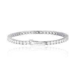 Bracciale tennis Mabina in argento con zirconi 533020 - gallery