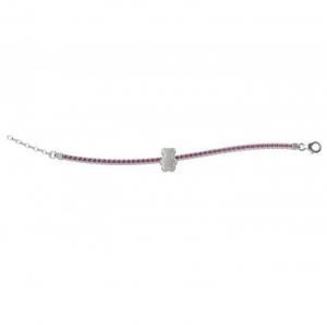 Bracciale Tennis Nanan da bambina zirconi rosa NAN0101 - gallery