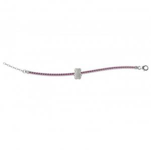 Bracciale Tennis Nanan da bambina zirconi rosa NAN0101 - gallery