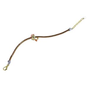 Bracciale Tennis Nanan in argento dorato con dinosauro NAN0556