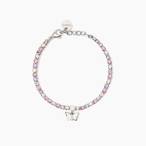 Bracciale Tennis viola 2Jewels charm Farfalla 232527