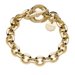 Bracciale Unoaerre con catena rol placcato oro