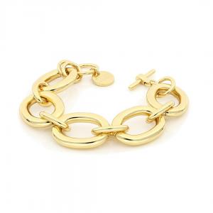 Bracciale Unoaerre in bronzo Giallo con catena  - gallery