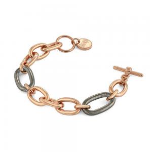 Bracciale Unoaerre in bronzo Rosa e Nero 