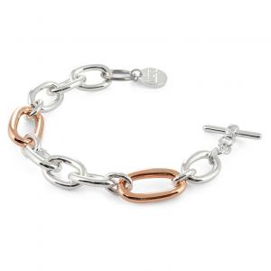 Bracciale Unoaerre in bronzo Silver e Rosa - gallery