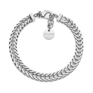 Bracciale Unoaerre in catena coda di volpe placcato argento