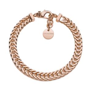 Bracciale Unoaerre in catena coda di volpe rosato