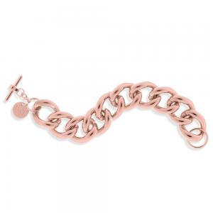 Bracciale Unoaerre in ottone rosa catena groumette spessa