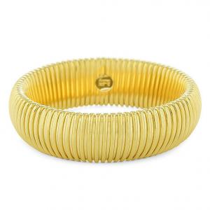 Bracciale Unoaerre rigido maglia tubogas giallo oro