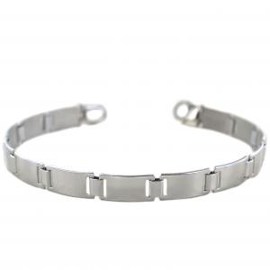 Bracciale uomo Arcadia in argento 925 - base bracciale a tessere - gallery