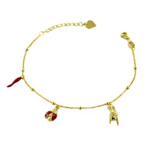 Bracciale Va tutto bene in argento della collezione Tortona Cuori Milano 