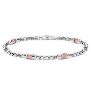 Bracciale Zancan da uomo in argento e oro rosa ESB 392R