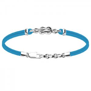 Bracciale Zancan da uomo con nodo in argento e corda nautica EXB 673-AZ - gallery