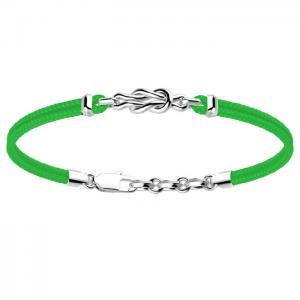 Bracciale Zancan da uomo con nodo in argento e corda nautica EXB 673-VE - gallery