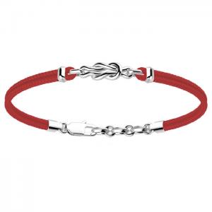 Bracciale Zancan da uomo con nodo in argento e corda nautica EXB 673-RO - gallery