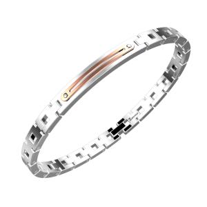 Bracciale Zancan da uomo in acciaio EHB308