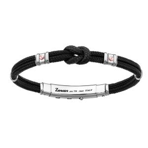 Bracciale Zancan da uomo in argento e corda nautica EXB 475MR-NE - gallery