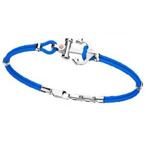 Bracciale Zancan da uomo in argento e corda nautica EXB 619R-AZ - gallery