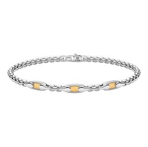 Bracciale Zancan da uomo in argento e oro giallo  ESB 391G