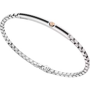 Bracciale Zancan da uomo in argento e spinelli neri EXB732R - gallery