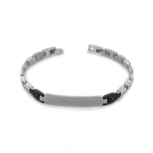 Bracciale Zancan in Acciaio da uomo con zirconi bianchi UHB 073 - gallery