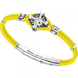 Bracciale Zancan Uomo in argento e corda nautica giallo Regata Kompass EXB862R-GI