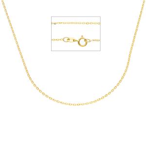 Catena a maglia diamantata 48 cm Unisex  in oro giallo - gallery