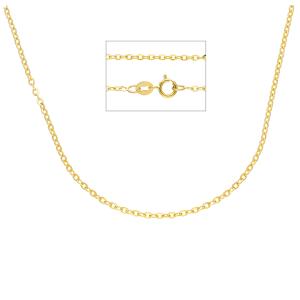 Catena a maglia diamantata Unisex 45 cm in oro giallo media