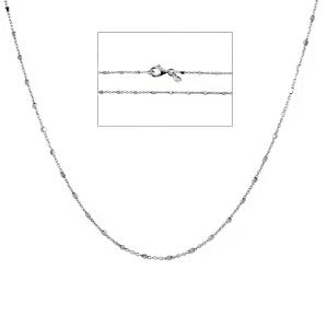 Catena con dadini in argento 40 cm 