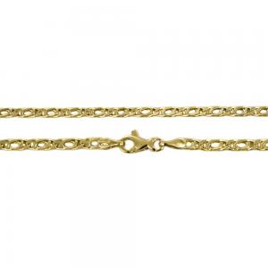 Catena da Uomo occhio di pernice 50cm in oro giallo 18kt